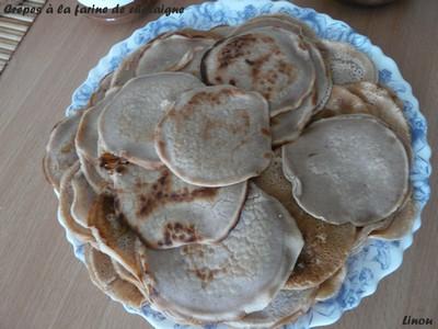 Crêpes à la farine de châtaignes sans lactose