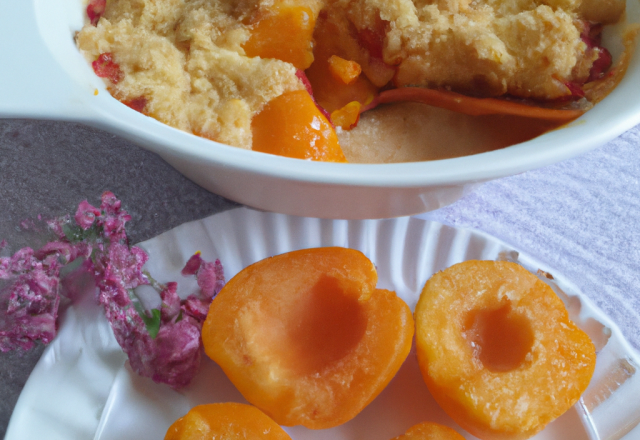 Crumble aux abricots