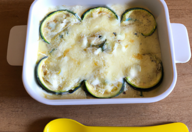 Courgettes à la crème et gruyère