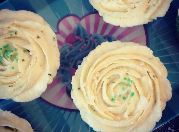 Cupcakes lait coco, coco et citron vert