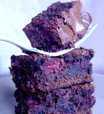 Brownies aux fruits rouges