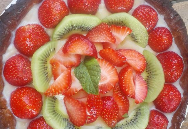 Tarte aux fraises et à la chantilly