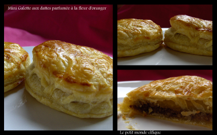 Mini galettes aux dattes parfumées à la fleur d'oranger