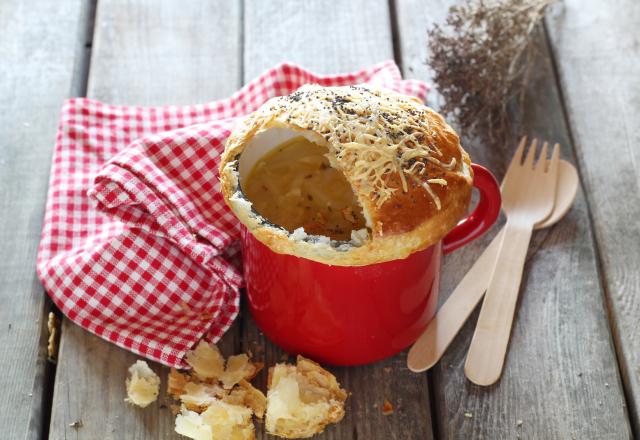 Soupe à l'oignon en croûte