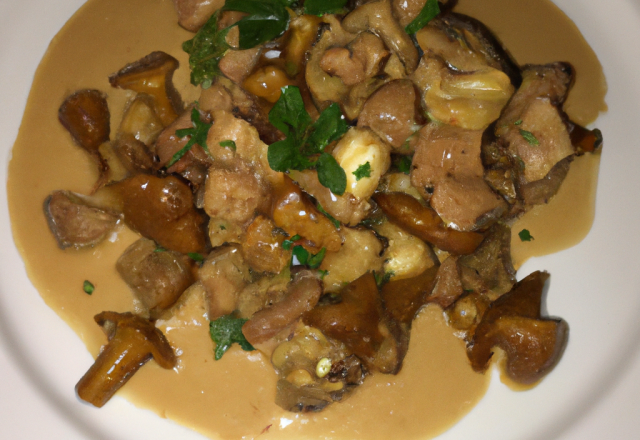 Sauté de veau aux girolles