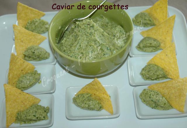 Caviar de courgettes économique