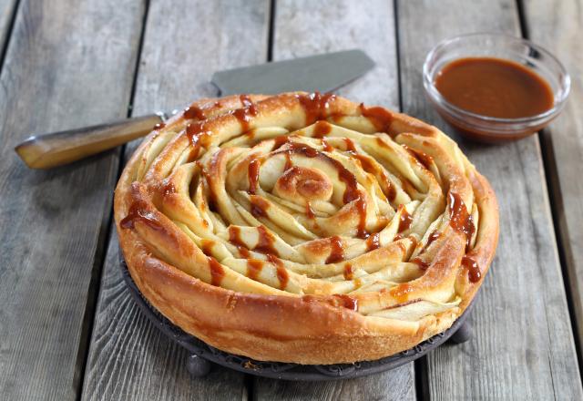 Brioche spirale aux pommes