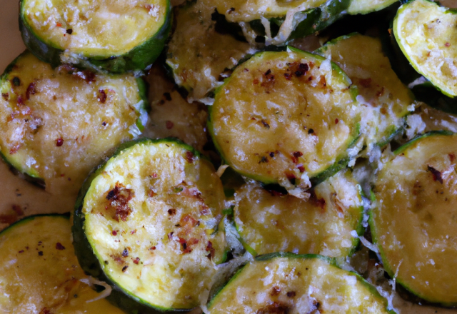 Courgettes crues au Parmesan