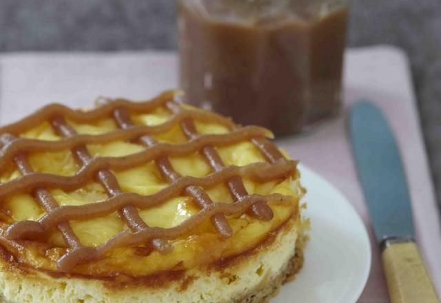 Cheese Cake aux sablés des prés et confiture de Châtaignes