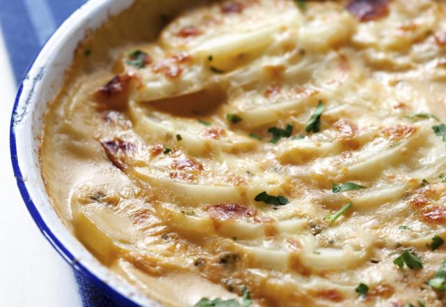 Gratin dauphinois au fromage à raclette