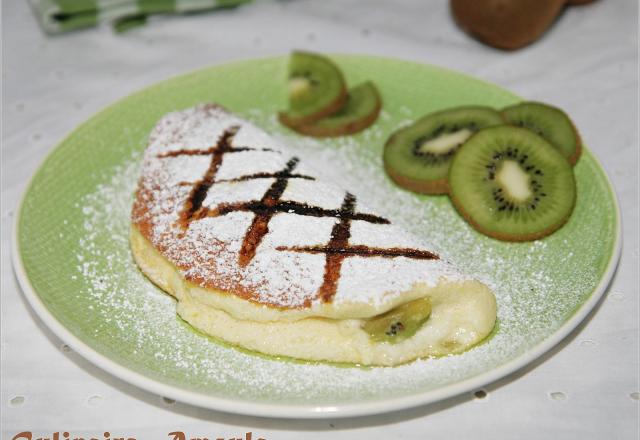 Omelette soufflée aux kiwis