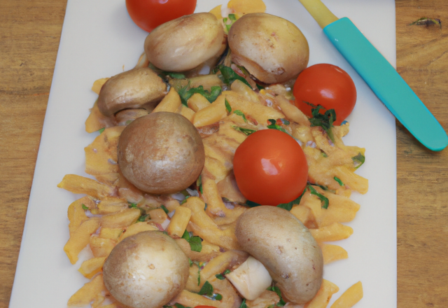 Macaronis tomates et champignons