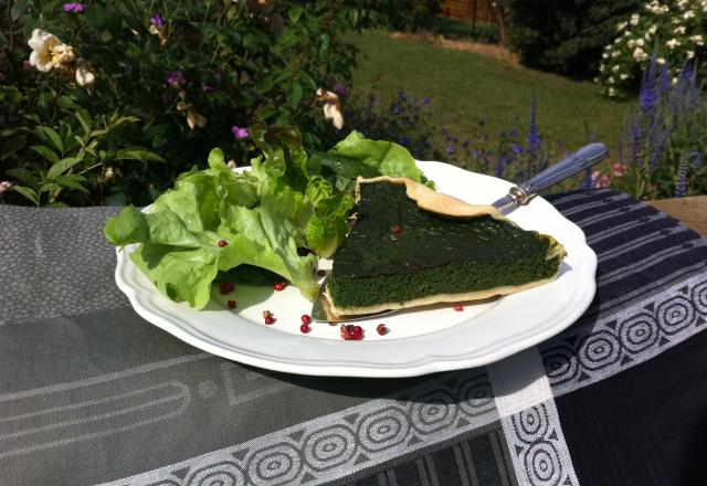 Tarte aux épinards, comté et beaufort d'été