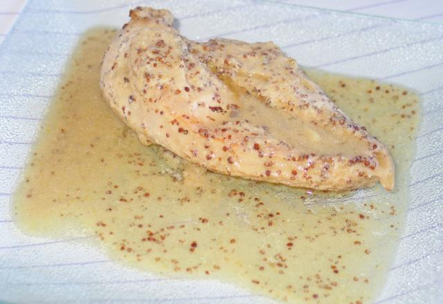 Poulet mariné à la moutarde à l'ancienne