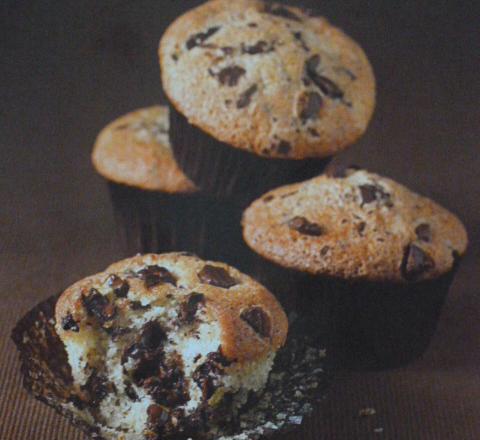 Muffins aux pépites de chocolat forts en chocolat