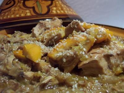 Tajine de poulet à l'orange