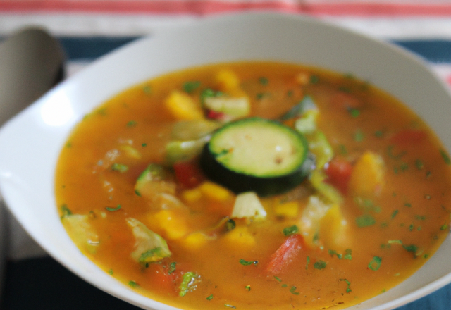 Soupe froide aux 3 légumes