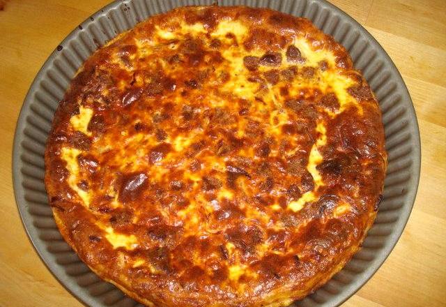 Quiche au chorizo classique