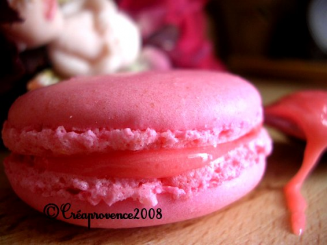 Macarons fraise tagada