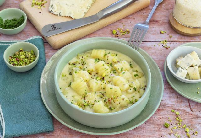 Gnocchi au Gorgonzola AOP et pistaches grillées