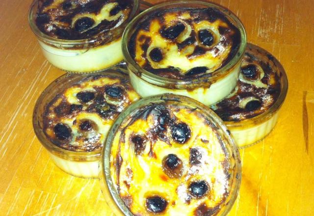 Flans aux raisins