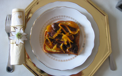 Pain perdu de foie gras à l'écorce d'orange