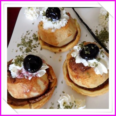 Petites tartelettes aux pommes fondantes, caramel chocolat