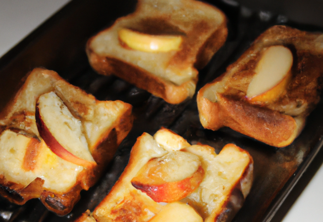 Pommes au four sur toasts