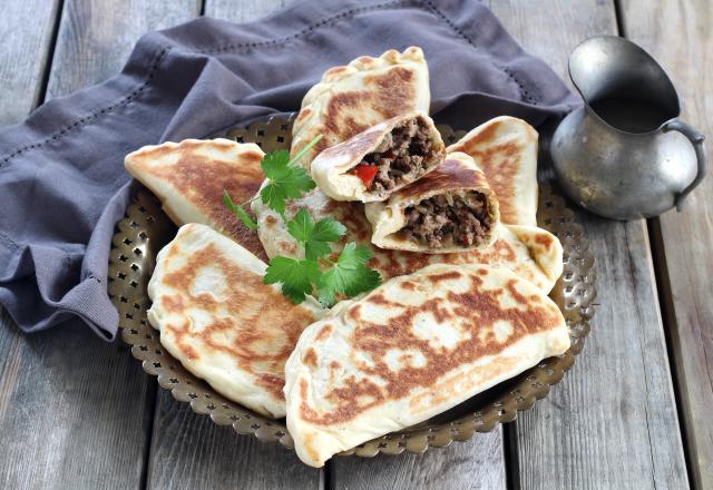 Crêpes turques farcies à la viande