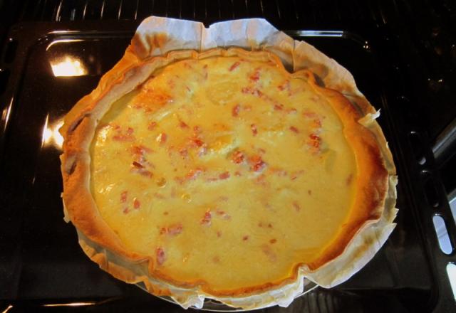 Quiche aux pommes de terre et au lard