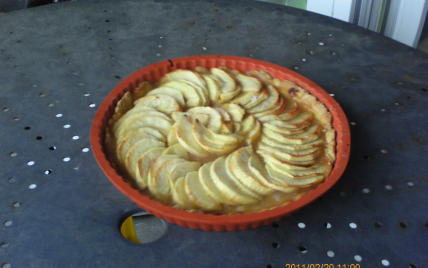 Tarte aux pommes légère et riche en fruits