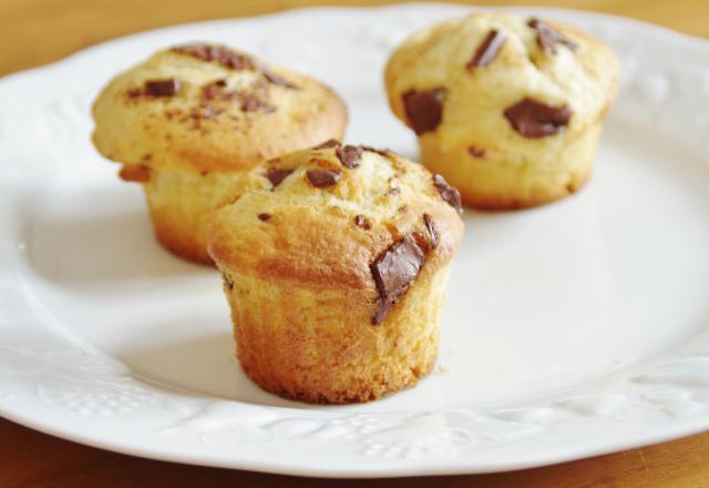 Muffins aux pépites de chocolat