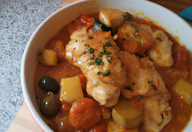 Poulet basquaise au thermomix