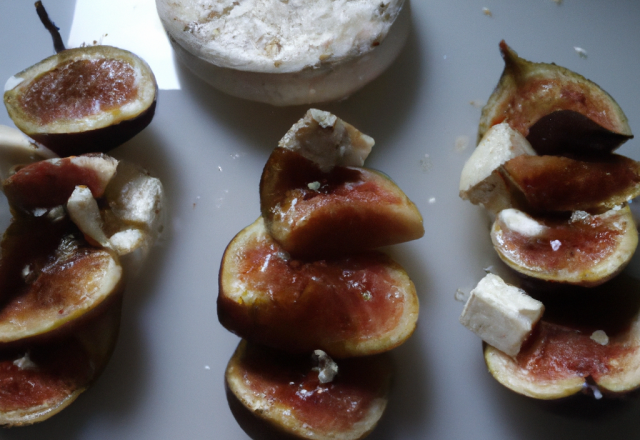 Pommes au chèvre et à la figue