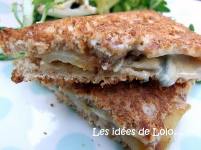 Croque poire-bleu