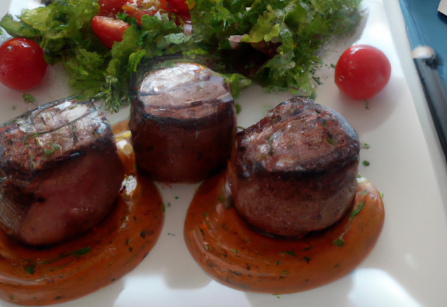 Tournedos à la plancha et sa sauce vierge