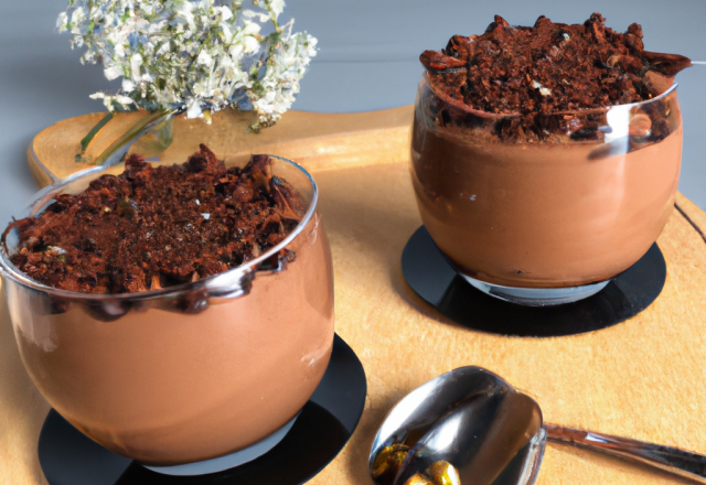 Mousse craquante au chocolat