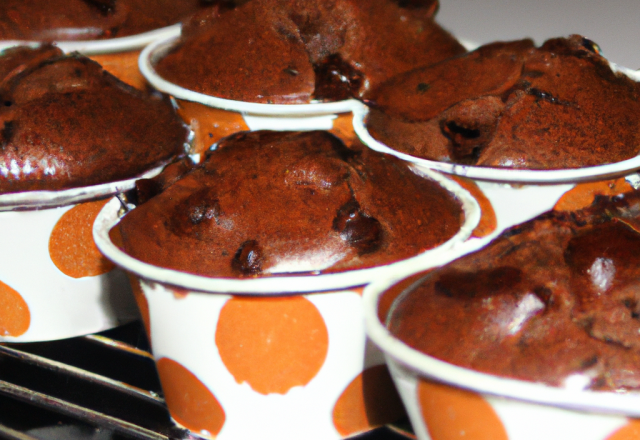 Muffins au chocolat au sucre roux