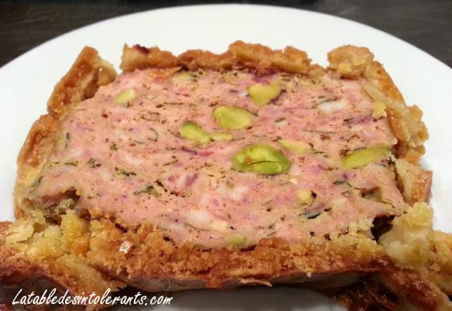 Pâté croute de volaille sans gluten, sans lait