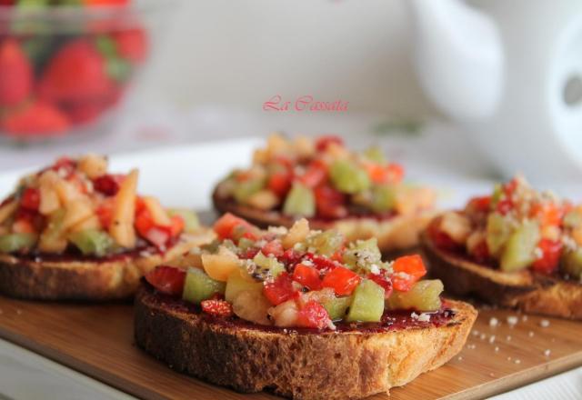 Bruschettes sucrées