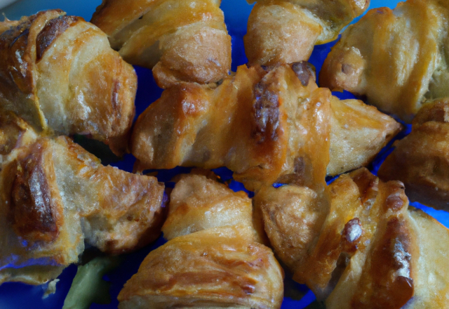 Mini-croissants au Roquefort Papillon