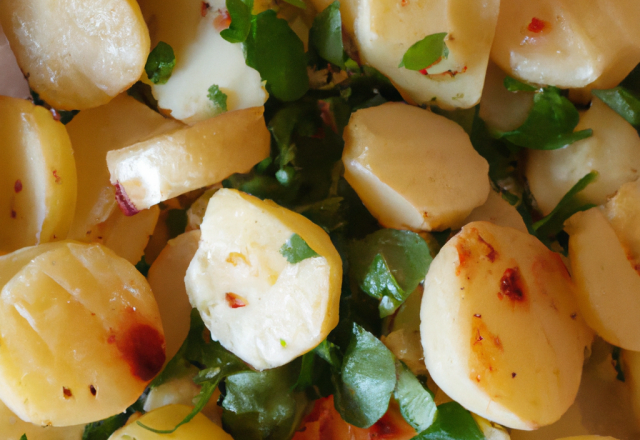 Salade de pommes de terre chaud