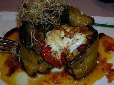 Courgettes au chèvre et tomates confites