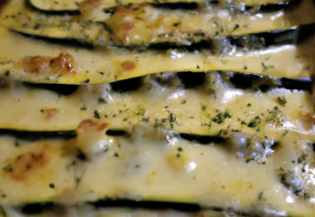 Gratin de courgettes à savourer