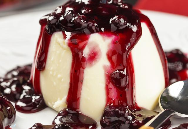 Panna Cotta aux cerises noires