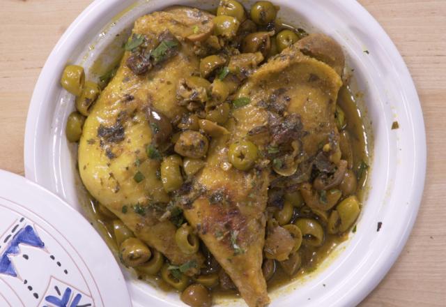 Tajine de poulet aux olives à la marocaine