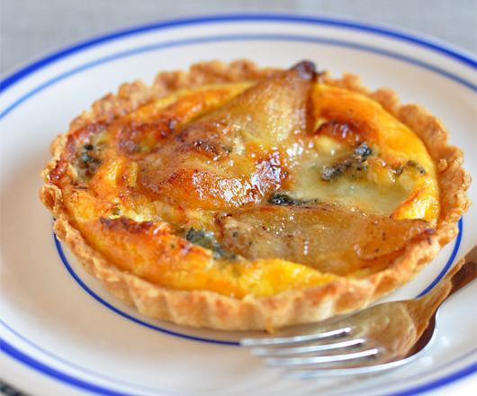 Tartelettes aux poires et roquefort Papillon