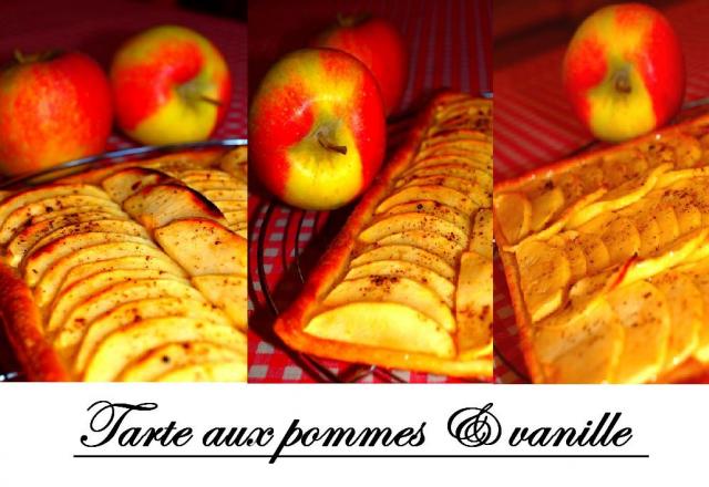 Tarte aux pommes et vanille