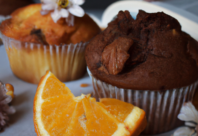 Muffins au Nutella et fleur d'oranger