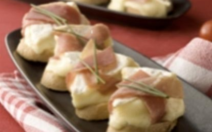 Petits fagots de jambon cru au camembert Le Rustique